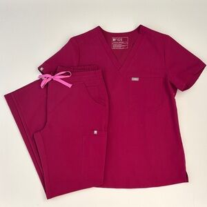 Figs Dark Magenta Caterina and Yola Small Set